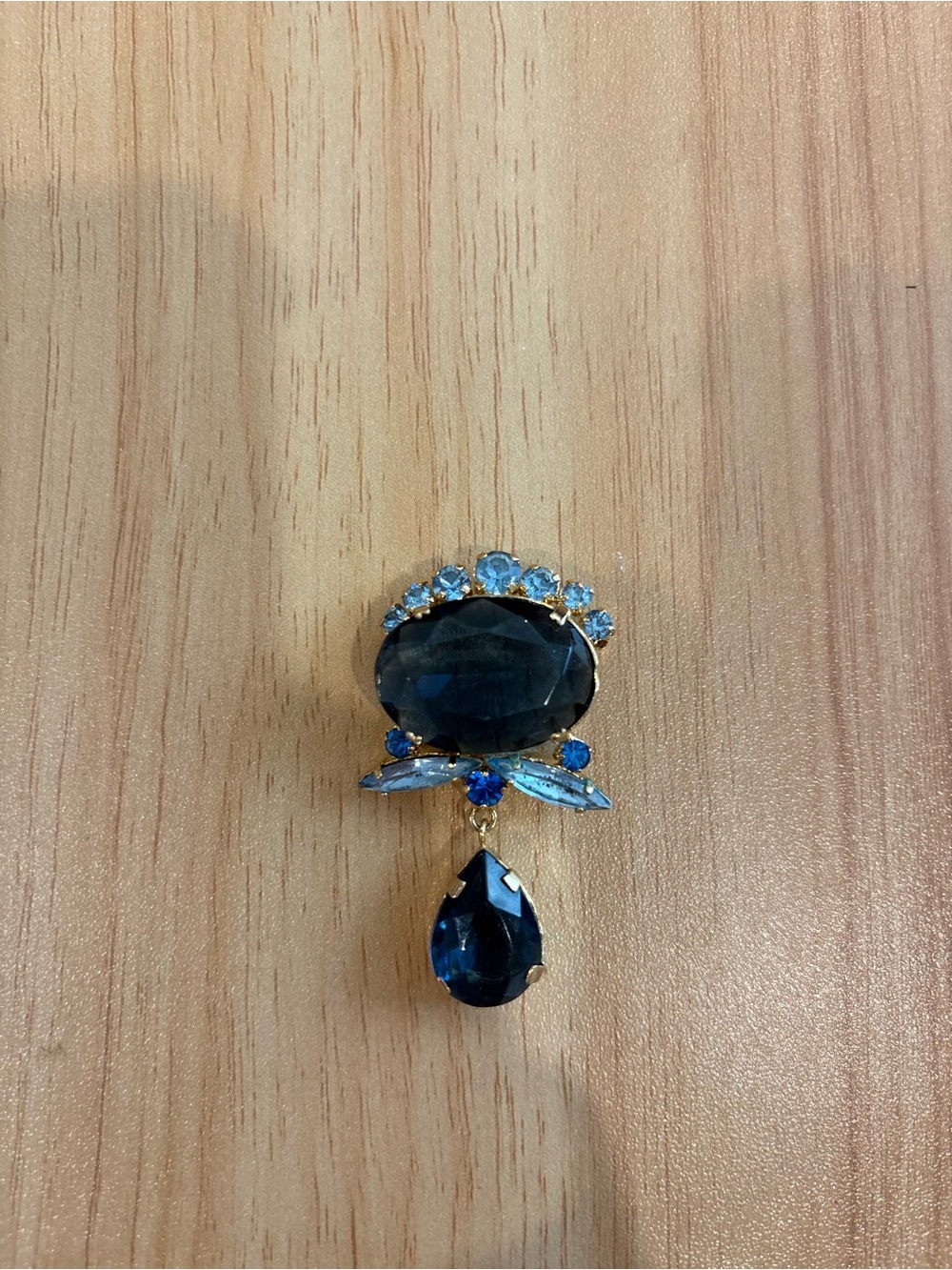 Vintage Gold Toned Austria Brooch